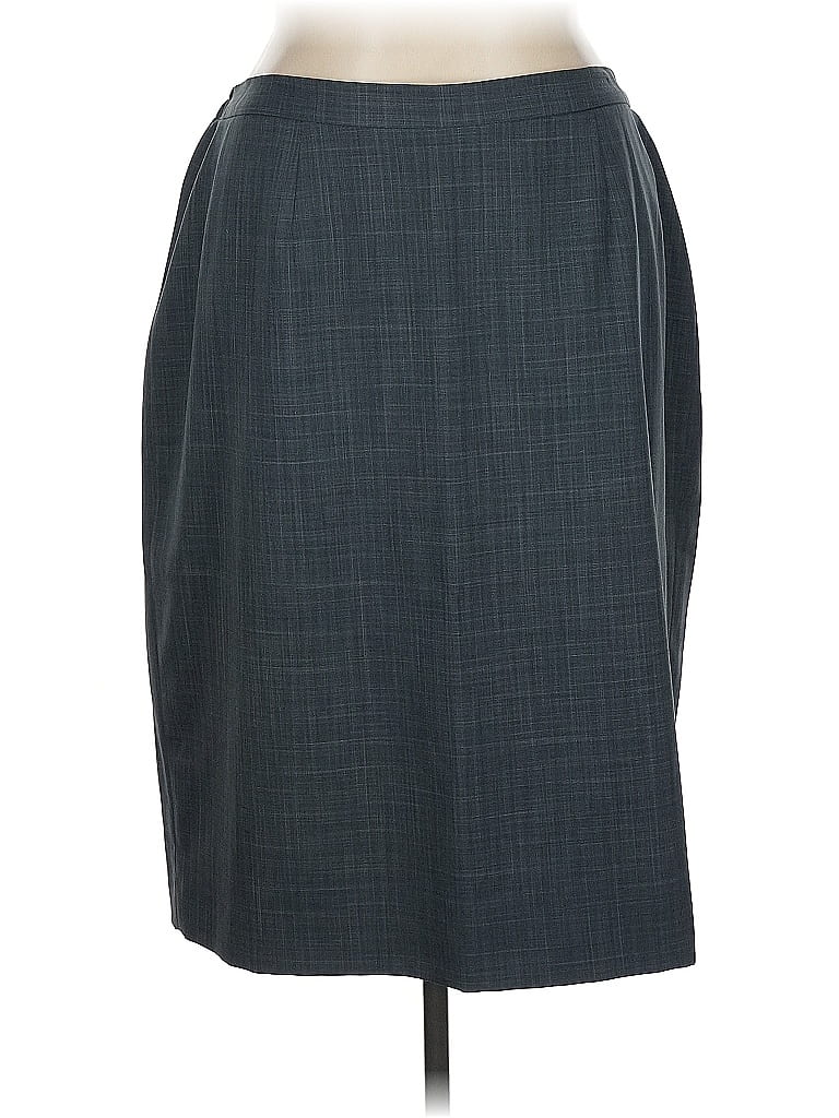 Le Suit Solid Gray Formal Skirt Size 16 - photo 1