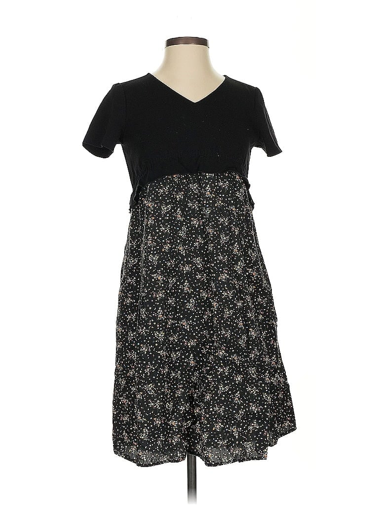 Pre-owned Slate & Willow Casual Dress In Black