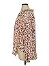 Belle By Kim Gravel 100% Polyester Animal Print Brown Long Sleeve Blouse Size 1X - photo 5