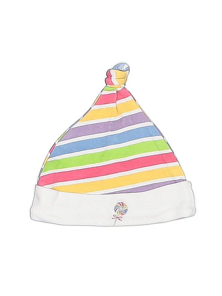 Baby Aspen 100% Cotton White Beanie Size 3-6 mo - photo 1