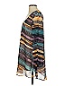 Lavender Brown 100% Polyester Print Teal Blue Casual Dress Size XS - photo 5