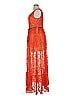 ML Monique Lhuillier 100% Polyester Orange Cocktail Dress Size 16 - photo 5