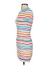 Solid & Striped Stripes Orange Casual Dress Size S - photo 5