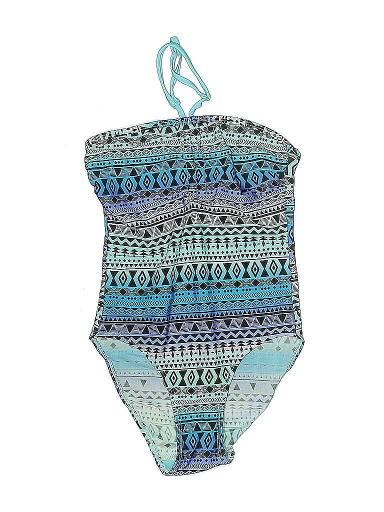 Kappahl Print Blue One Piece Swimsuit Size 130 (big kids) - photo 1