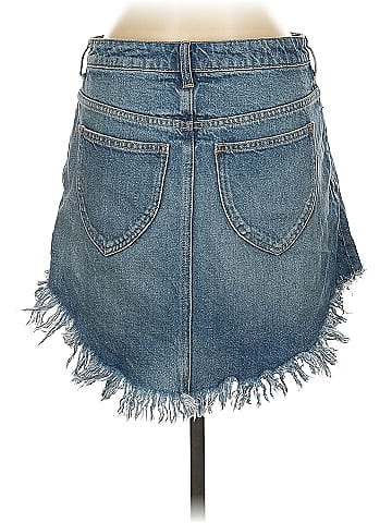 We the Free Denim Skirt (view 2)