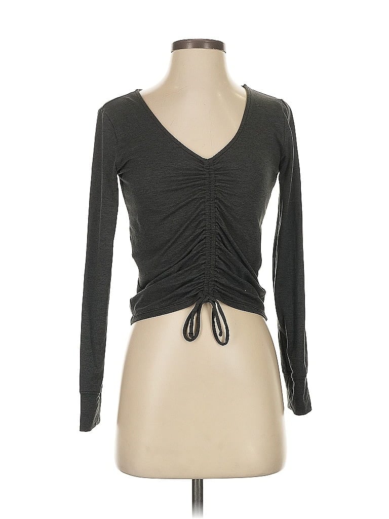 Gap Fit Gray Long Sleeve Top Size S - photo 1