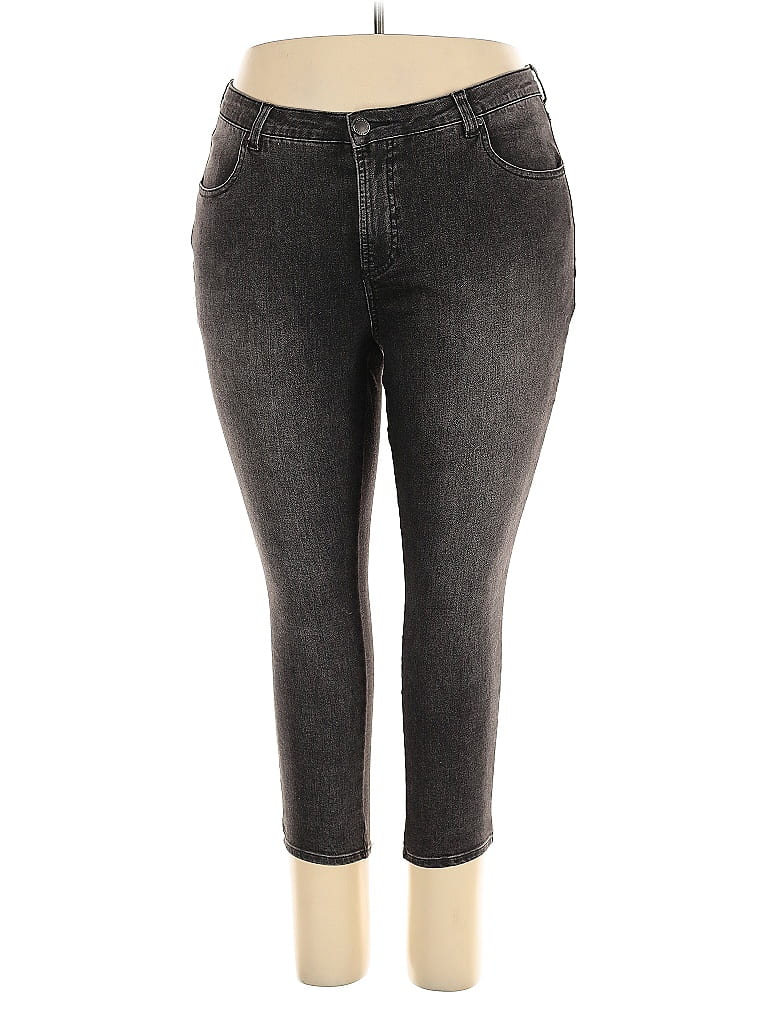Universal Standard Solid Gray Jeans Size 18 (petite) - photo 1