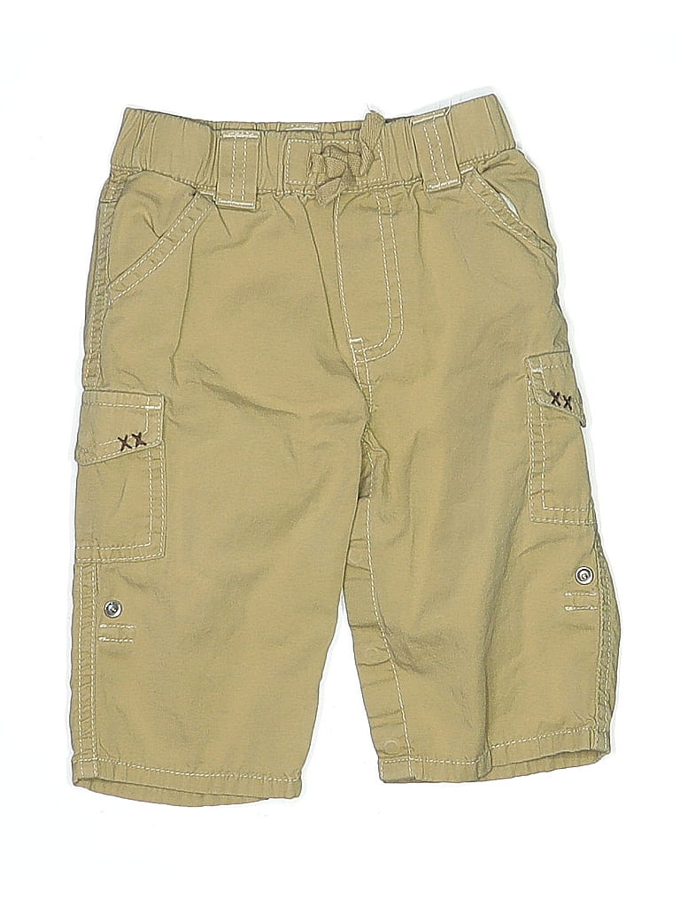 Baby Gap 100% Cotton Tan Cargo Pants Size 6-12 mo - photo 1