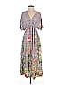 World Market 100% Rayon Paisley Gray Casual Dress Size S - photo 1