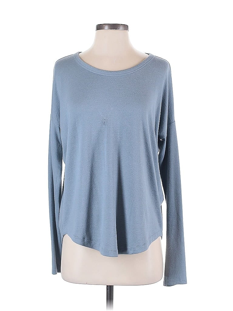 Pre-owned Rag & Bone Long Sleeve T-shirt In Blue