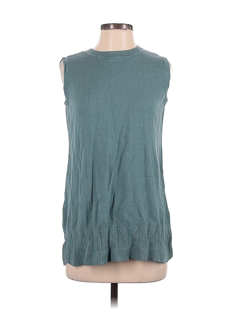 Isaac Mizrahi LIVE! Teal Green Sweater Vest Size S - photo 1