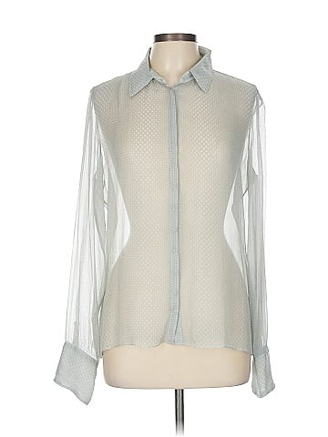 Elie Tahari Long Sleeve Silk Top (view 1)
