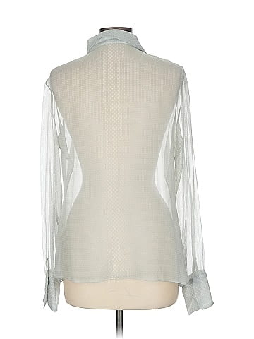 Elie Tahari Long Sleeve Silk Top (view 2)