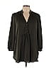 Mossimo 100% Polyester Black Long Sleeve Blouse Size L - photo 1