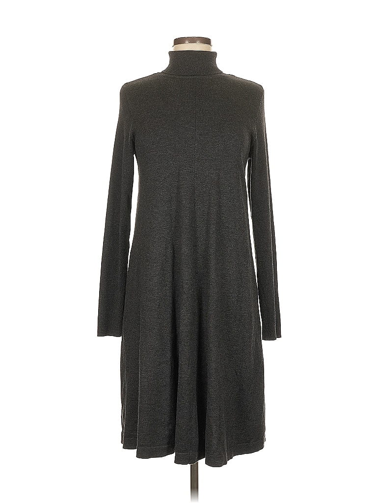 AB Studio 100% Polyester Gray Casual Dress Size M - photo 1