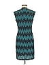 En Focus Studio Chevron-herringbone Teal Cocktail Dress Size 6 - photo 2