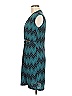 En Focus Studio Chevron-herringbone Teal Cocktail Dress Size 6 - photo 5