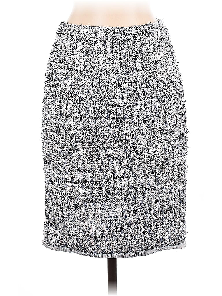 Pre-owned Ann Taylor Formal Skirt In Gray