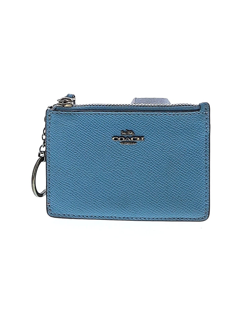 Coach Blue Leather Card Holder One size - photo 1