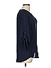 Collective Concepts 100% Polyester Blue 3/4 Sleeve Blouse Size L - photo 4
