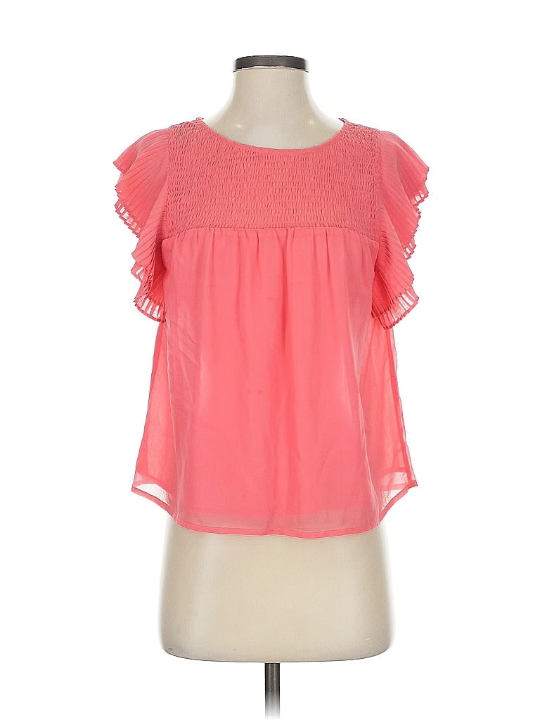 Pre-owned Bb Dakota By Steve Madden Short Sleeve Blouse In Pink