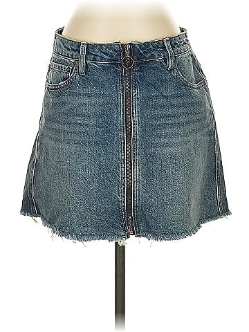 We the Free Denim Skirt (view 1)