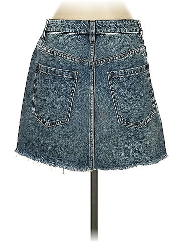We the Free Denim Skirt (view 2)