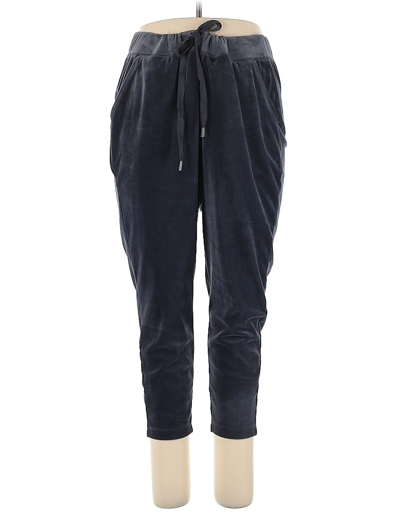 Ann Taylor LOFT Outlet 100% Polyester Solid Blue Casual Pants Size XL - photo 1