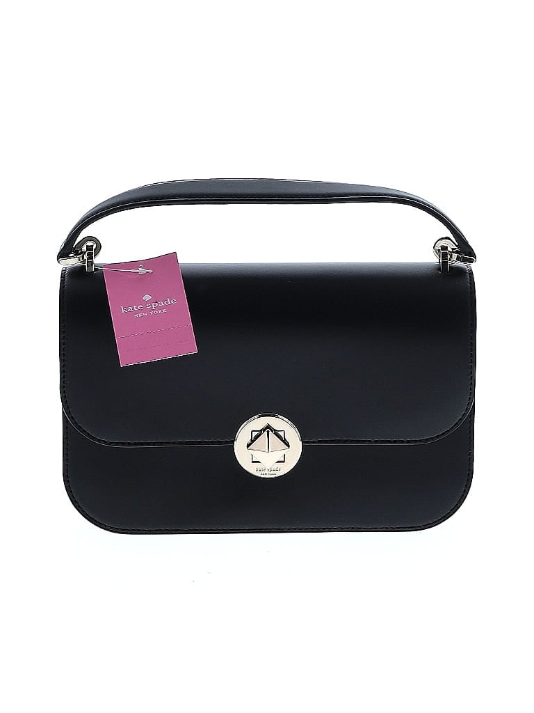 Kate Spade New York Solid Black Leather Crossbody Bag One size - photo 1