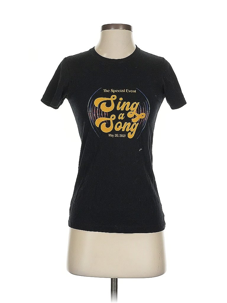 Assorted Brands 100% Cotton Black Short Sleeve T-Shirt Size XS - photo 1