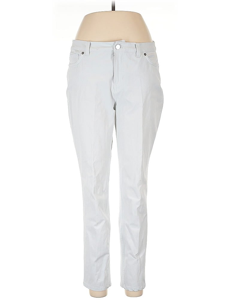 Nike Golf Chevron-herringbone Silver White Jeans Size M - photo 1