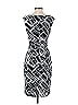 David Meister 100% Polyester Graphic Black Cocktail Dress Size 2 - photo 2