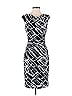 David Meister 100% Polyester Graphic Black Cocktail Dress Size 2 - photo 1