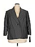 Le Suit Houndstooth Gray Blazer Size 20 - photo 1