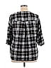 Lane Bryant Outlet 100% Rayon Black 3/4 Sleeve Blouse Size 14 - photo 2