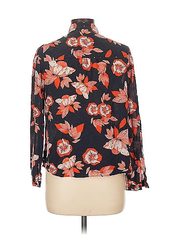 Shoshanna Long Sleeve Silk Top (view 2)