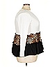 B Famous #USA Animal Print Ivory 3/4 Sleeve T-Shirt Size 2X - photo 4