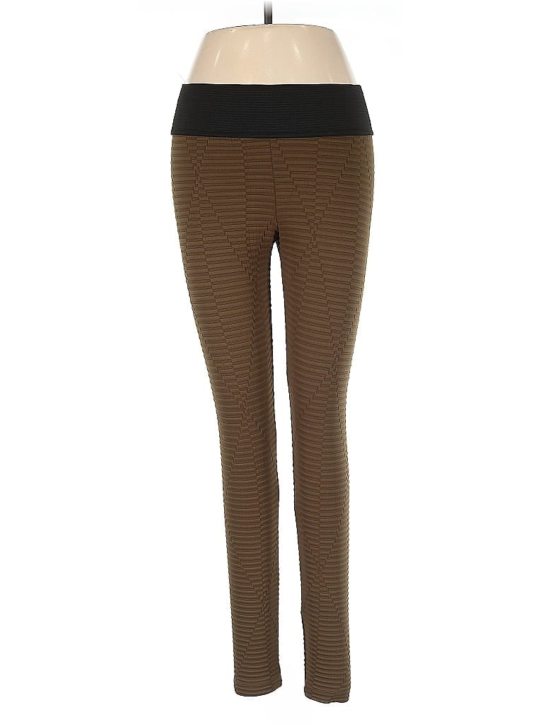 Koral Houndstooth Brown Green Active Pants Size M - photo 1