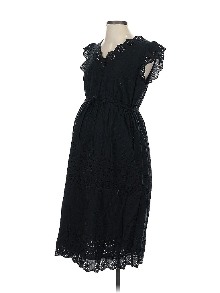 Gap - Maternity 100% Cotton Black Casual Dress Size S - photo 1
