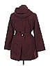 London Fog 100% Polyester Burgundy Trenchcoat Size XL - photo 2