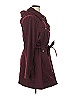 London Fog 100% Polyester Burgundy Trenchcoat Size XL - photo 4