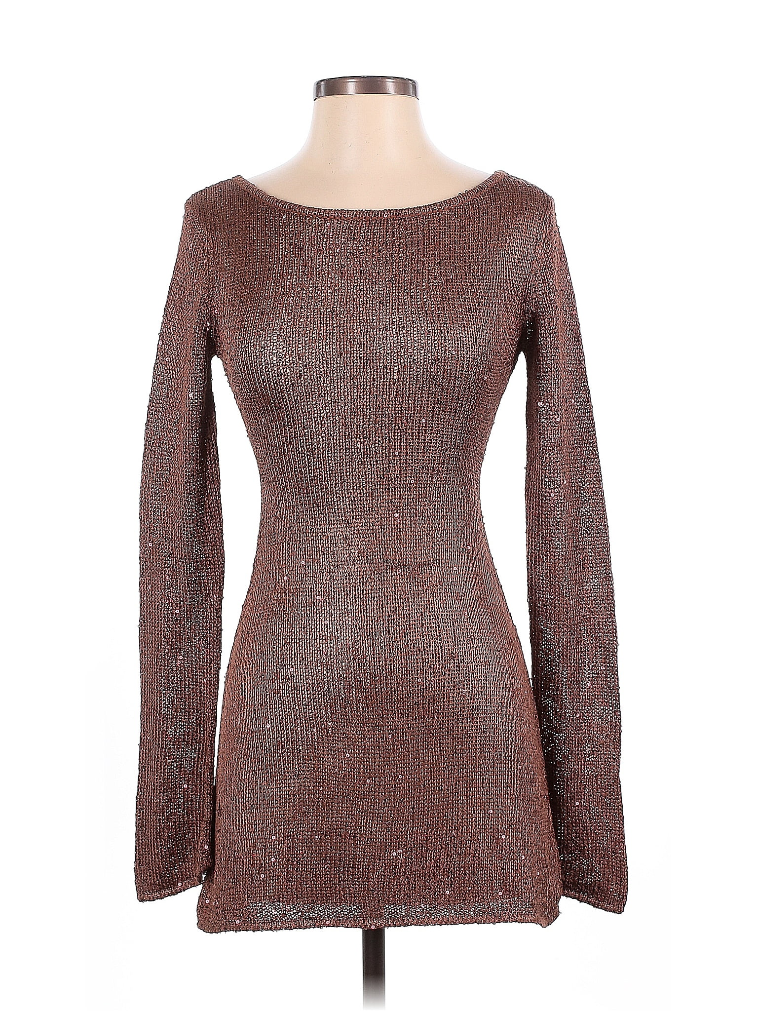 Asta Resort Metallic Brown Cocktail Dress Size XS