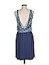 Lush 100% Rayon Paisley Blue Casual Dress Size M - photo 2