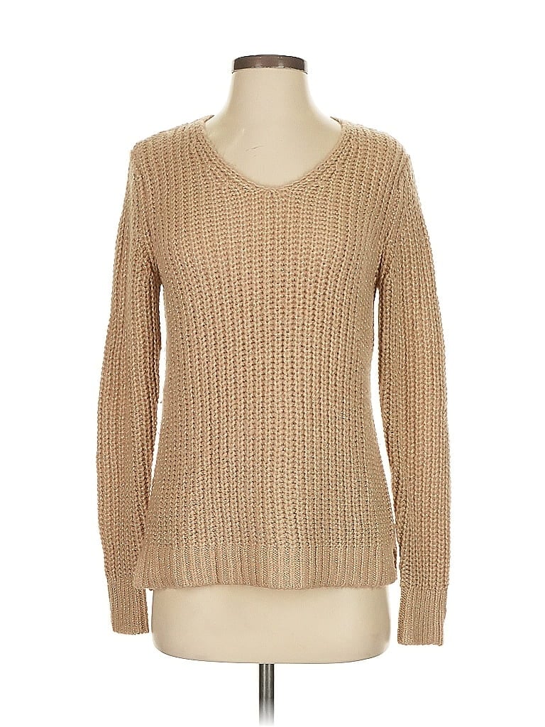 Pre-owned Ann Taylor Loft Pullover Sweater In Brown
