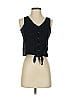 TeXTURE & THREAD Madewell 100% Cotton Black Tank Top Size S - photo 1