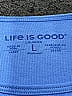 Life Is Good 100% Cotton Blue Sleeveless T-Shirt Size L - photo 3