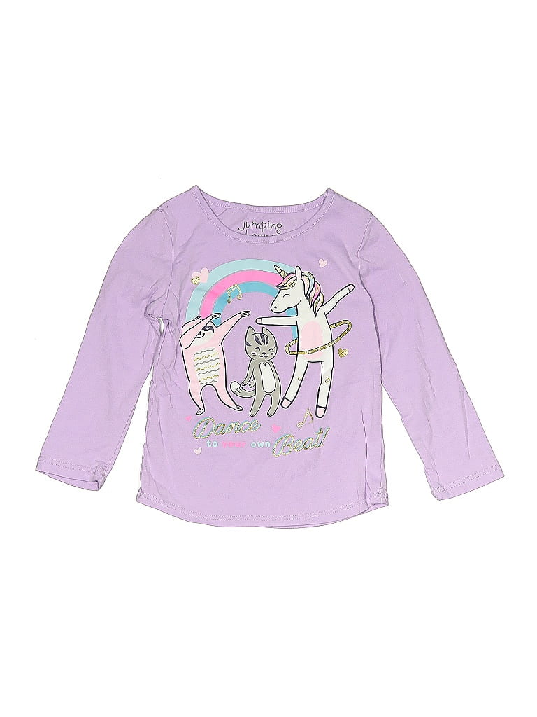 Jumping Beans Purple Long Sleeve T-Shirt Size 3T - photo 1