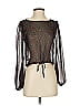 Urban Outfitters Black 3/4 Sleeve Blouse Size XS - photo 1