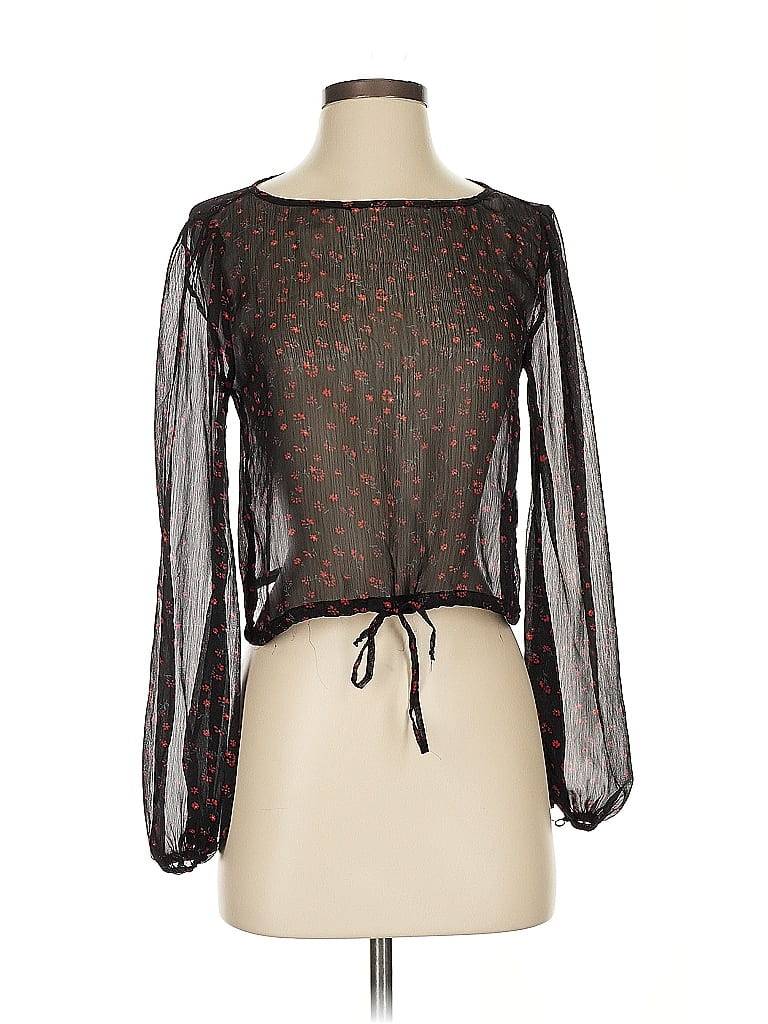 Urban Outfitters Black 3/4 Sleeve Blouse Size XS - photo 1