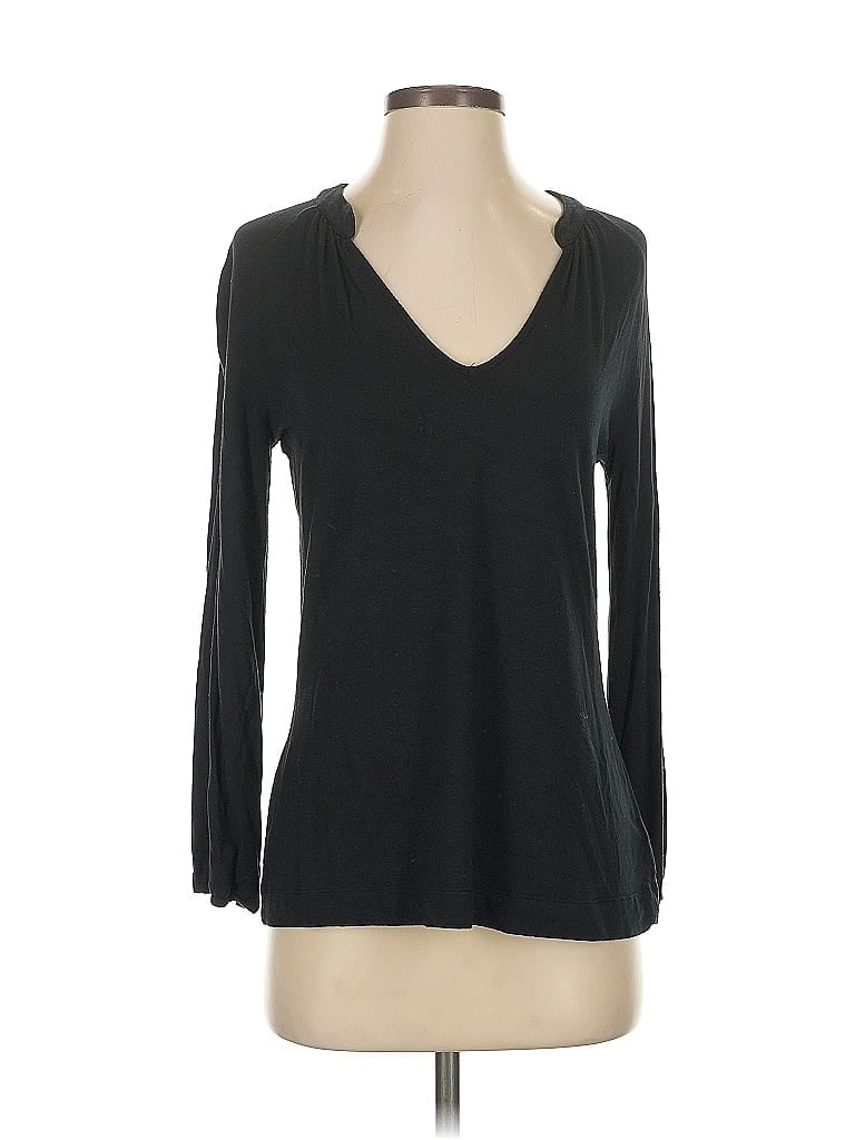 Pre-owned Sigrid Olsen 3/4 Sleeve T-shirt In Black